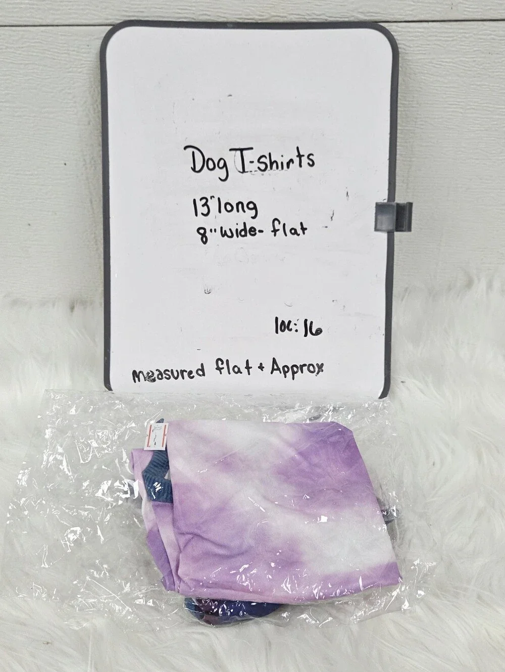 Tie-Dye & Abstract Purple Pet T-shirts MEdium